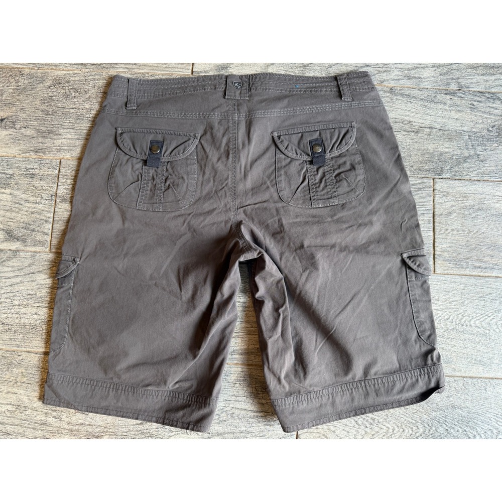 Kuhl Splash Cargo Shorts 12 Gray Outdoor Hiking Utility Pockets Womens 6084
